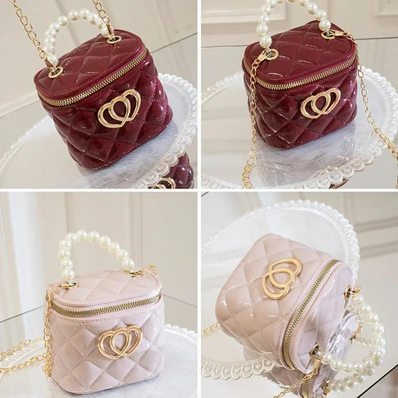 Ladies Chain Shoulder Bag, Mini Crossbody Messenger Bucket Bag