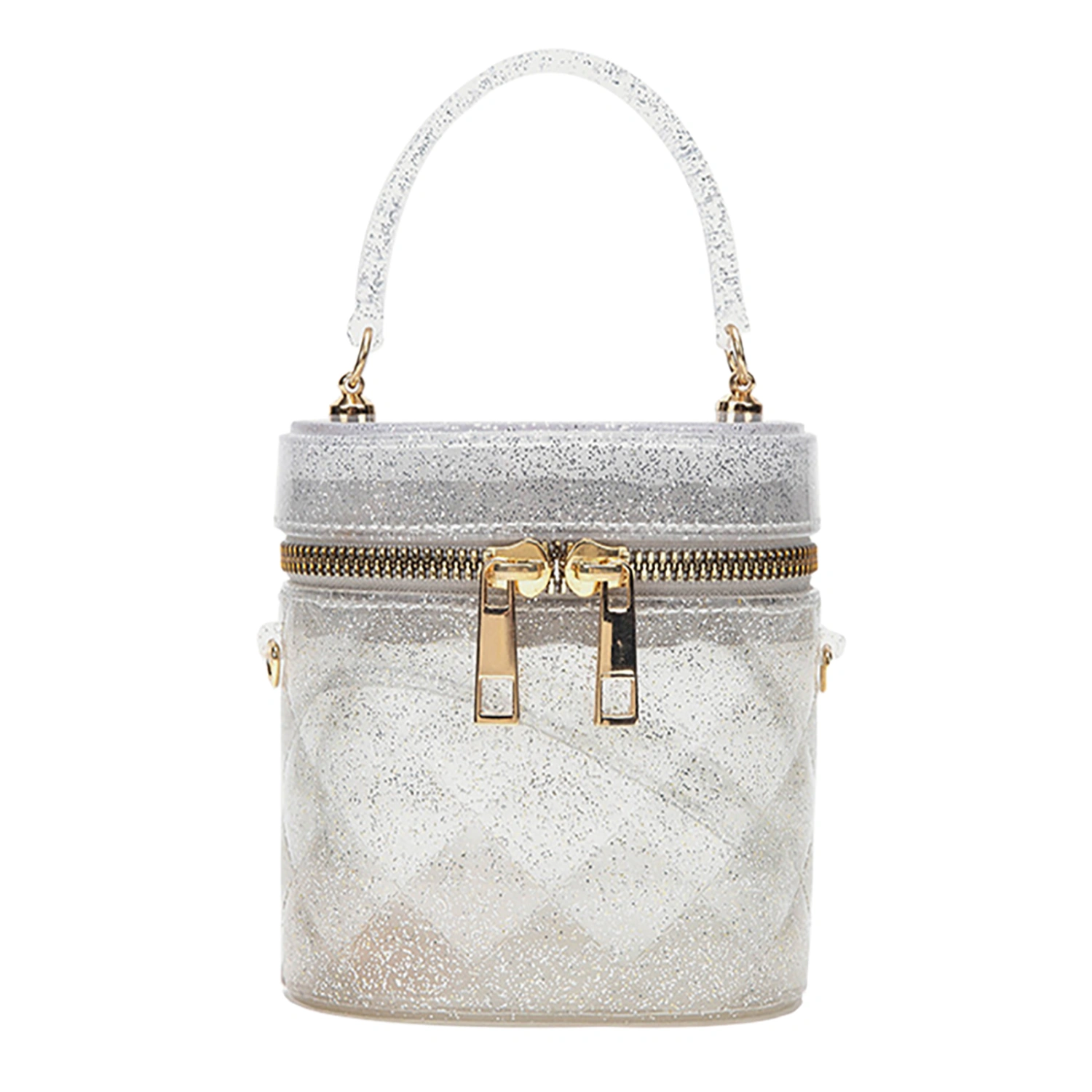Women's Small Crossbody Purse, Cylindrical Bucket Bag Evening Clutch
