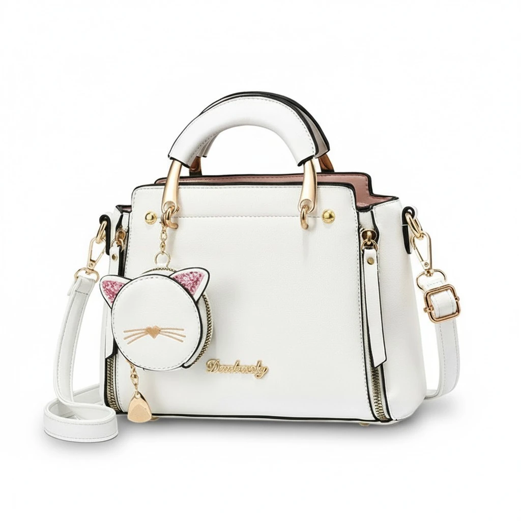 Women Crossbody Purse, Lightweight Shoulder Bag with Mini Purse