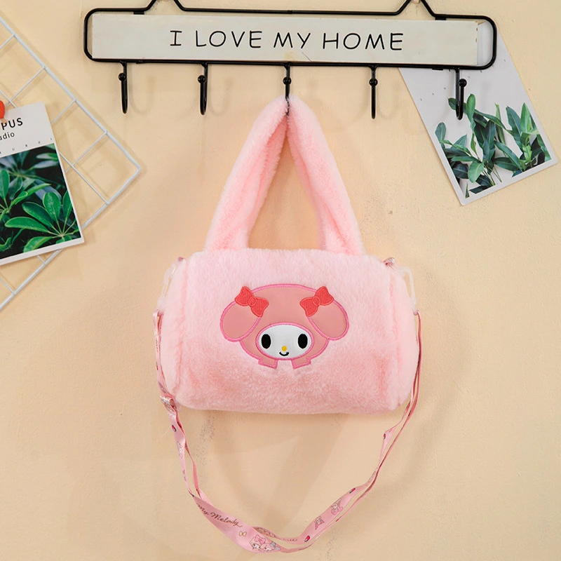 Cartoon Plush Student Crossbody Bag Children's Portable Purse