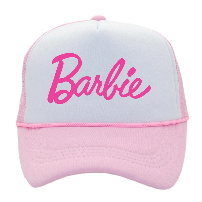 Family Matching Barbie Baseball Hats Letter Print Peaked Cap