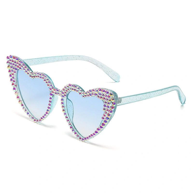 Heart Shape Rhinestone Sunglasses Personalized Barbie Sunglasses
