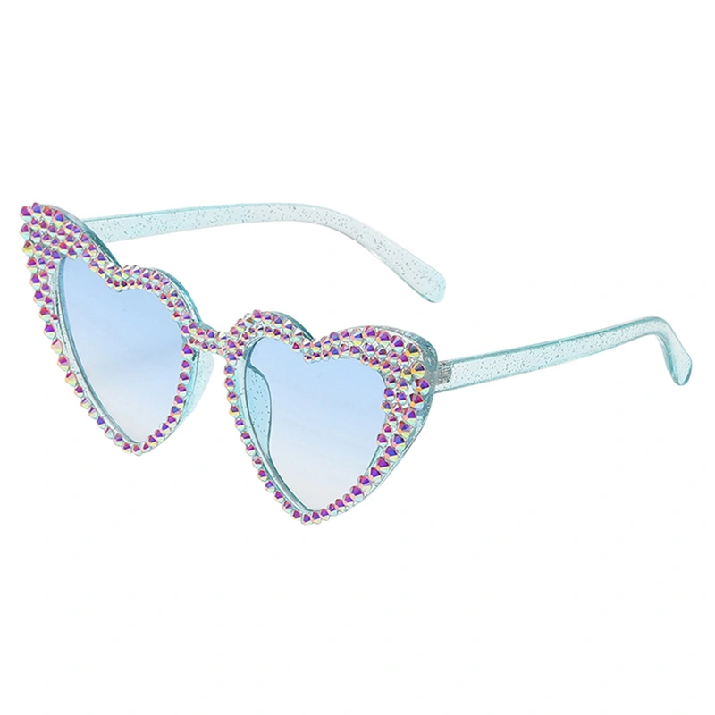 Heart Shape Rhinestone Sunglasses Personalized Barbie Sunglasses