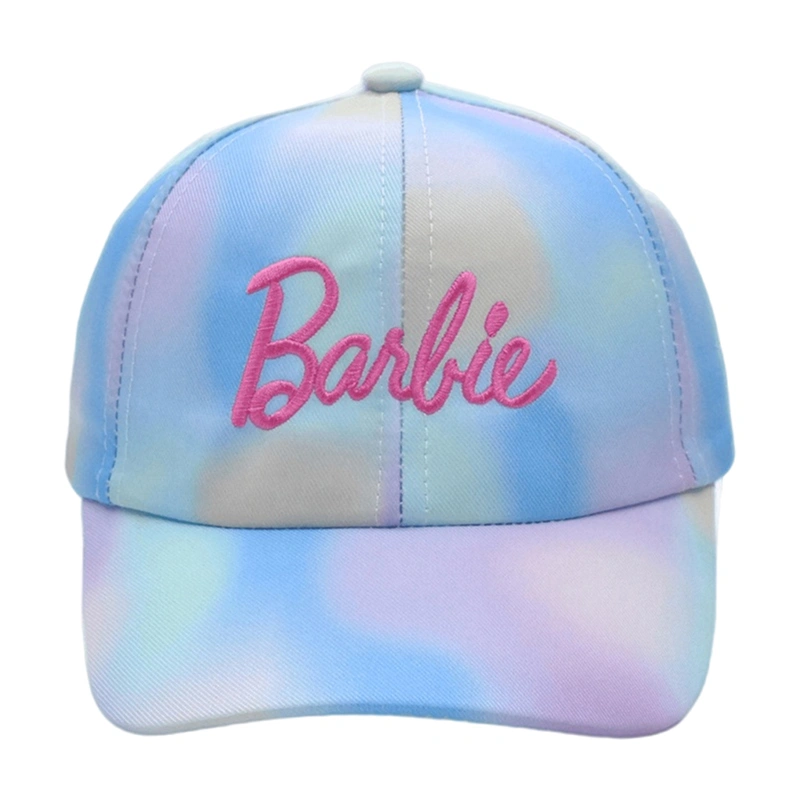 Baby Girl Barbie Baseball Cap Letter Embroidery Rainbow Trucker Hat Sun Hat