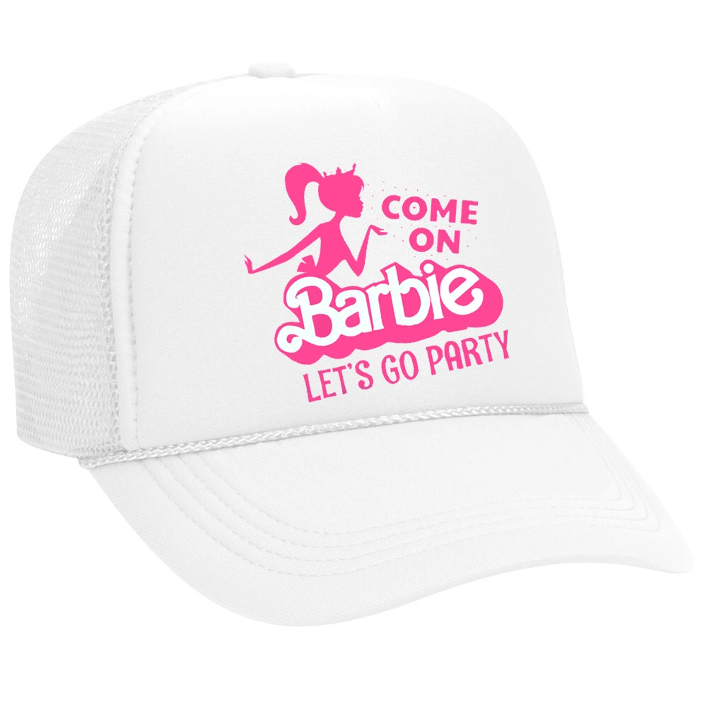 Barbie Baseball Cap for Women Girl, Letter Print Adjustable Cute Hat