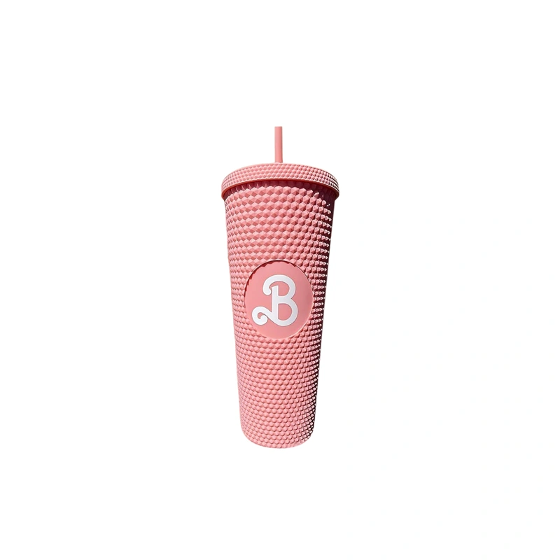 Barbie Cup, Large Capacity To-go Water Cup with Straw and Lid