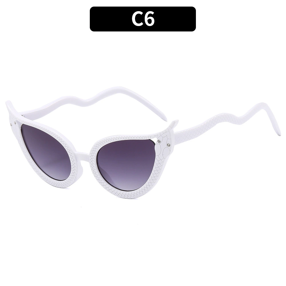 Snake Shaped Hip-Hop Sunglasses Personalized Exaggerated Sunglasses