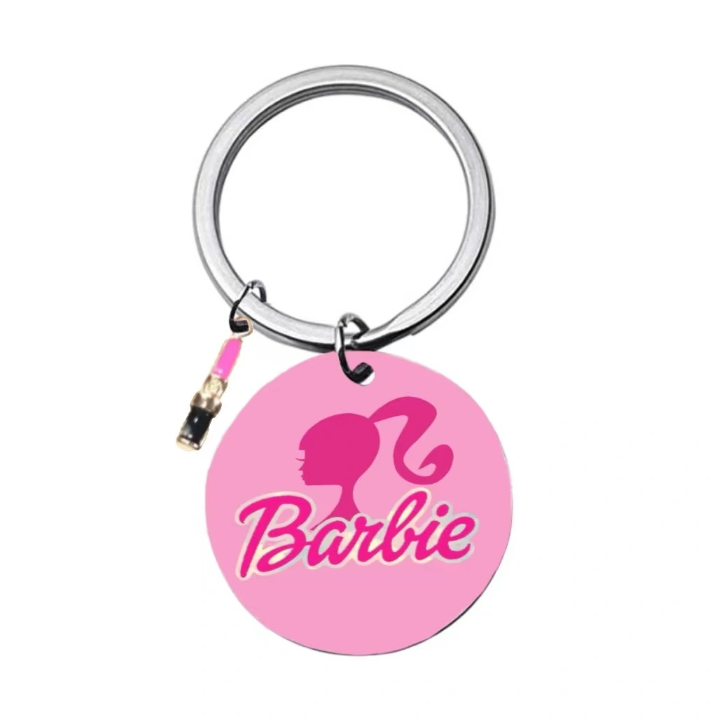 Barbie Keychain Sweet Stainless Steel Perfume/Lipstick Hanging Pendant