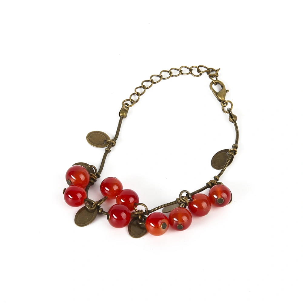 Women's Hand Chain Exquisite Jewelry Stylish Cherry Bracelet