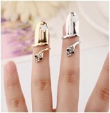 Ladies Ring Novelty Rhinestone Snake Personalized Simple Nail Ring
