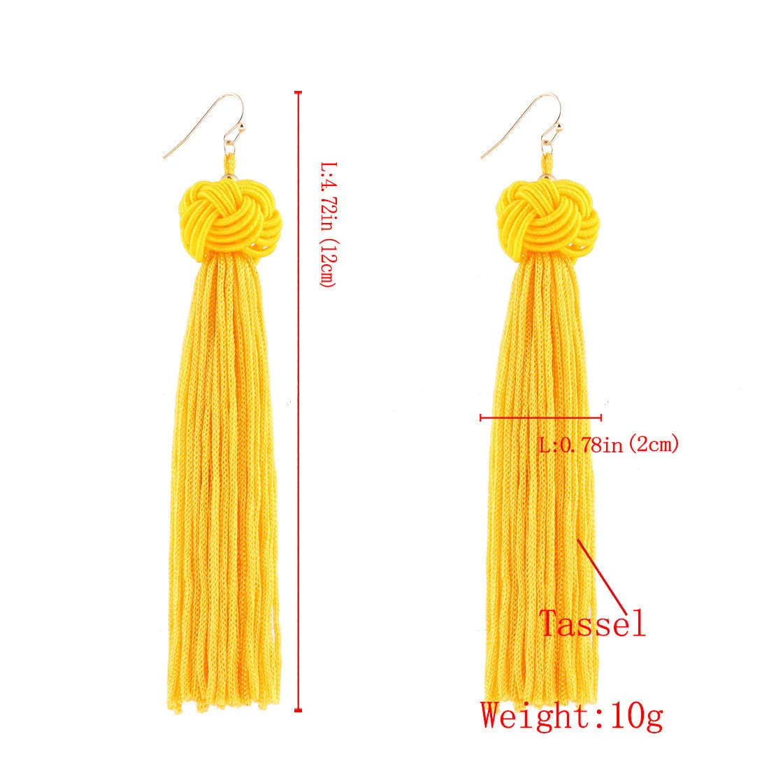 Ladies Earrings Light Wearable Round Ball Tassel Decorative Fashion Earrings