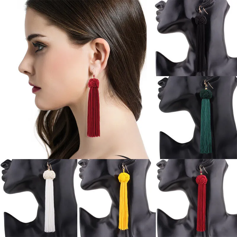 Ladies Earrings Light Wearable Round Ball Tassel Decorative Fashion Earrings