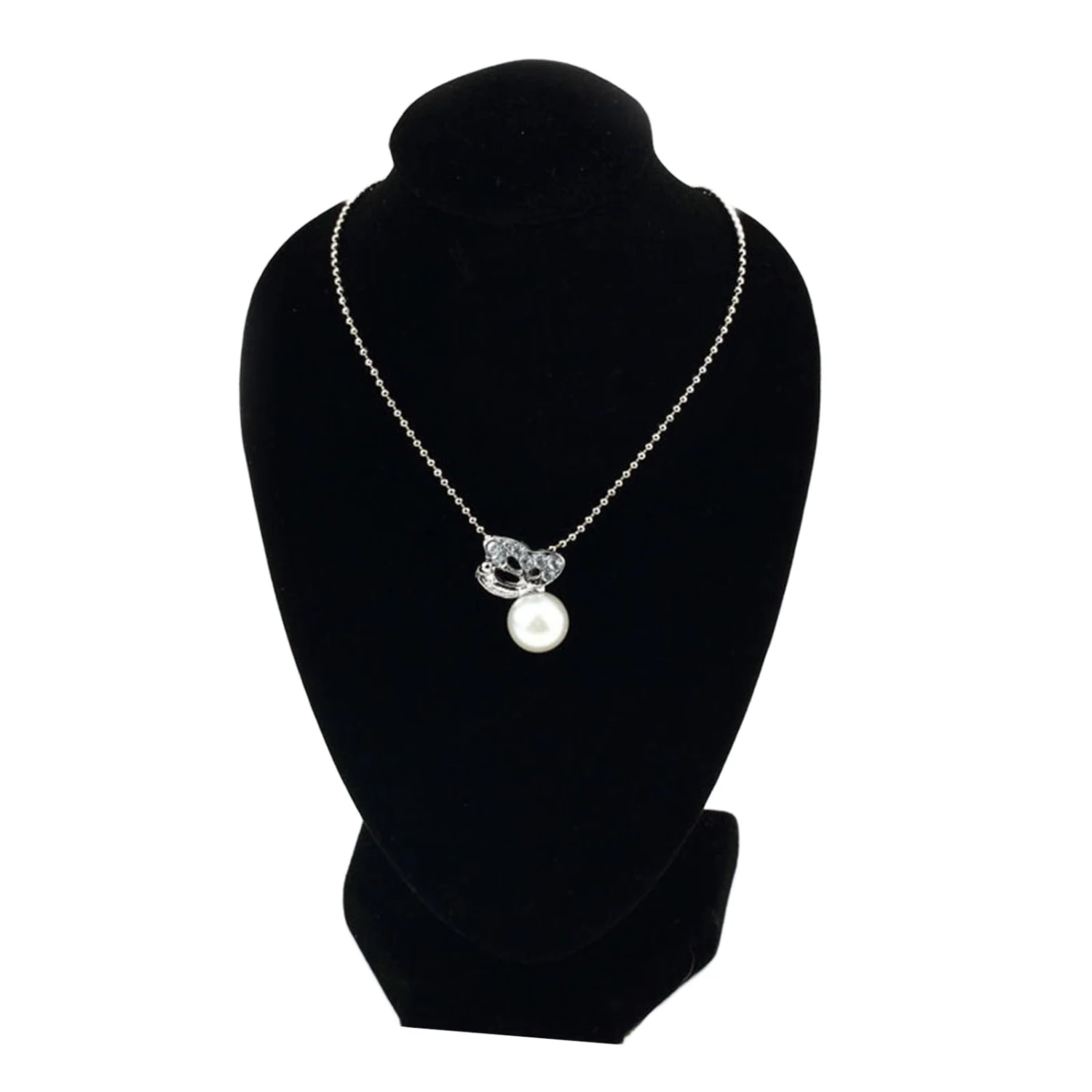 Necklace Display Storage Velvet Necklace Jewelry Display Holder Stand