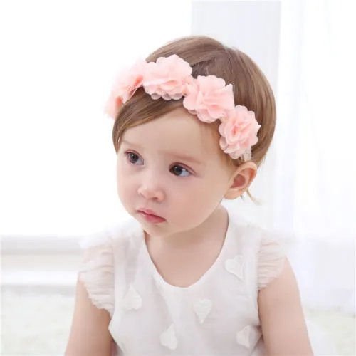 Baby Girl Lace Flower Headband Kids Floral Hair Accessories Hairbands