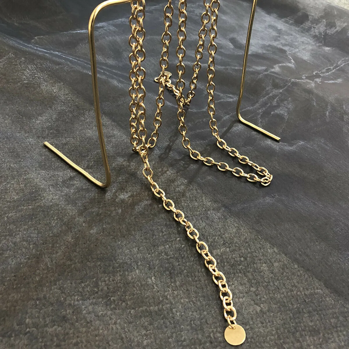 Women Chain Belt Metal Gold Dress Waistband Chain Belt High Waist Chain Belt