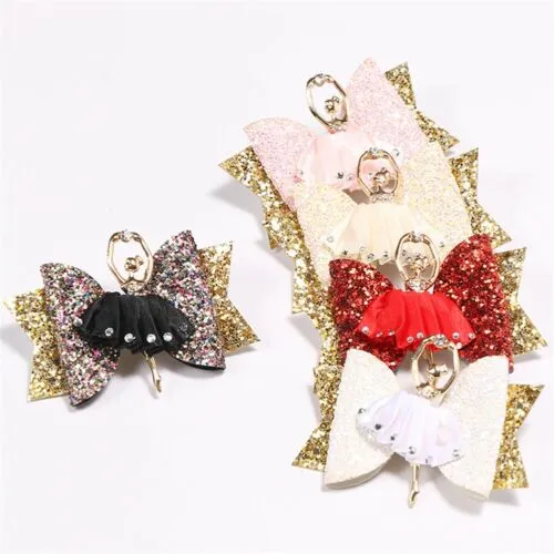 Toddler Kids Bow Clips Ballet, Cartoon Decoration Hair Clip Hairpins