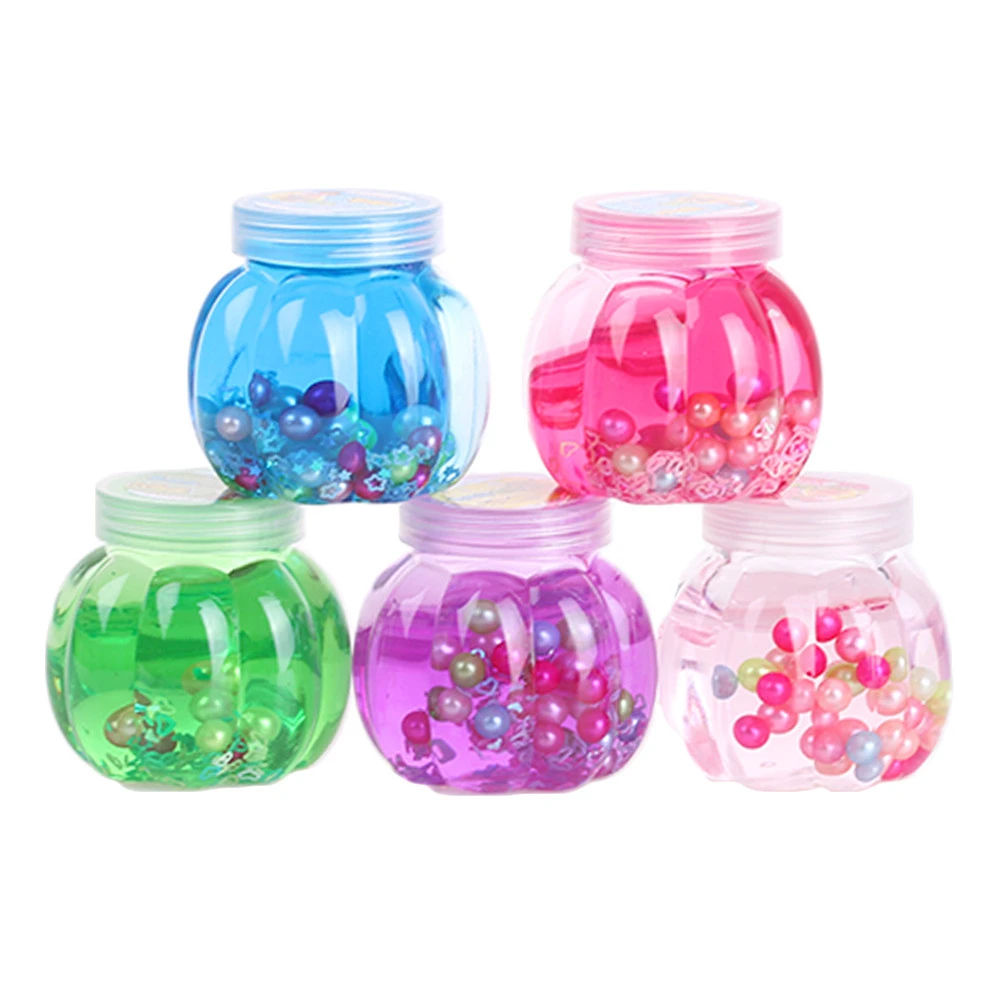 DIY Transparent Slime, Clay Mud Pearl Beads Non-toxic Toys Crafts
