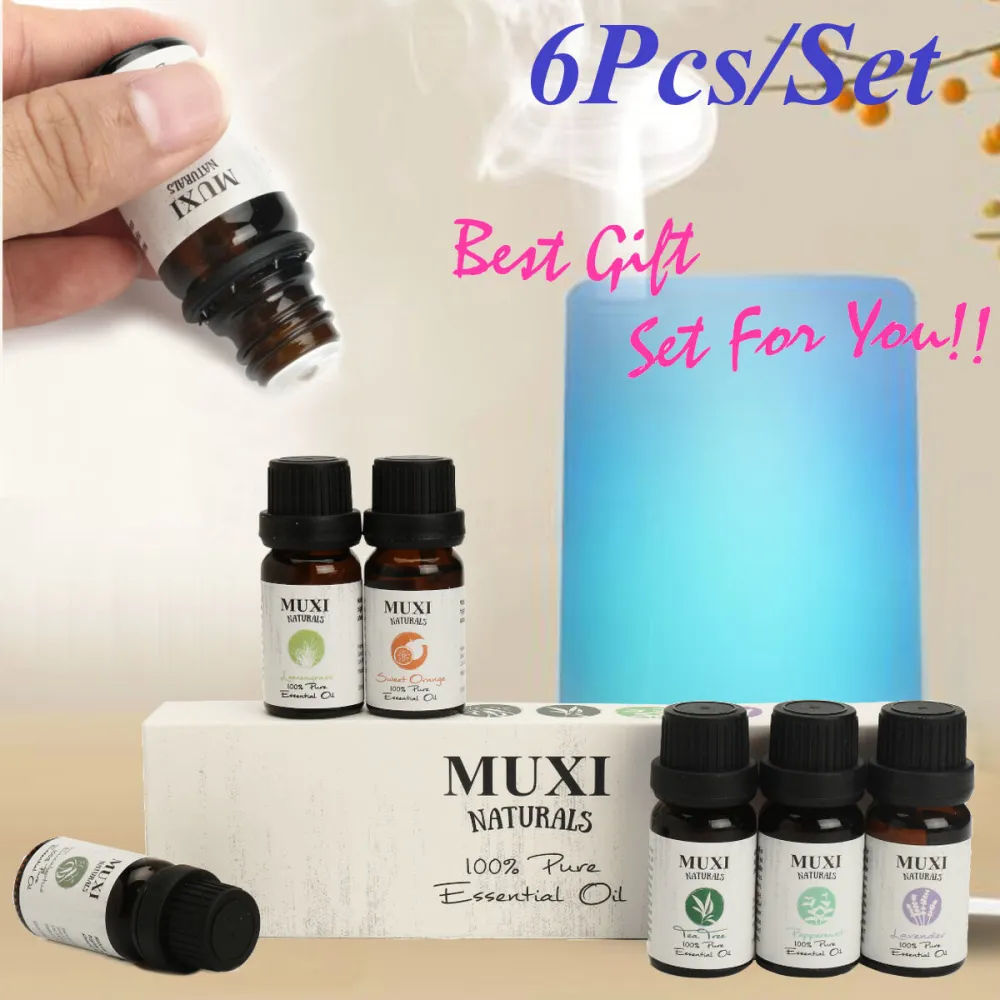 6 Pieces Essential Oil Elegant Lady Lavender Pure Aromatherapy Oil