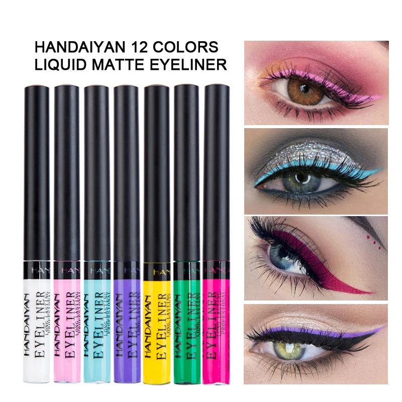 Long-lasting Eyeliner Pencil Waterproof 12 Colors Eyeliner Pen