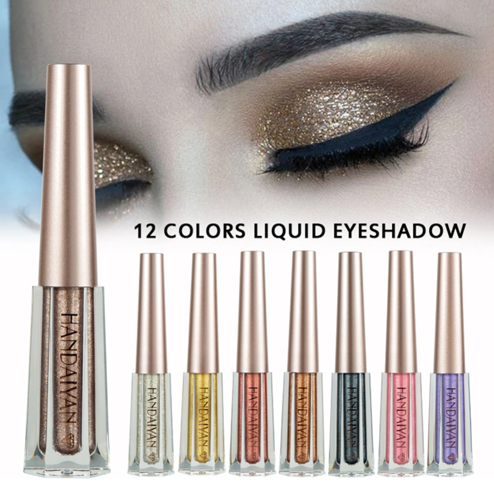 Ladies Eyeshadow Solution Waterproof Bottle Shiny Multicolor Liquid Eyeshadow