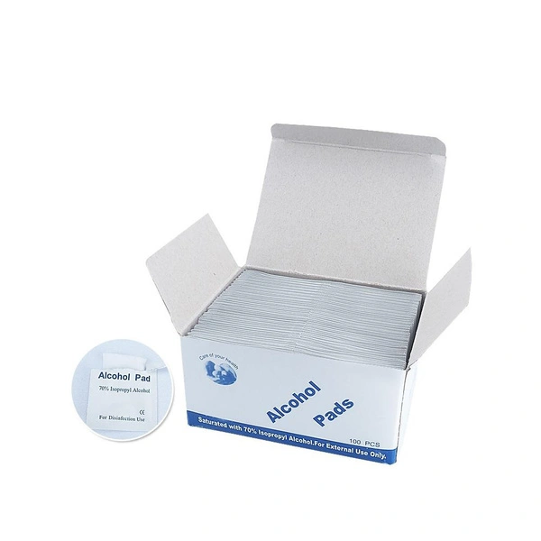 100Pcs Disinfection Alcohol Pads, Home First Aid Skin Sterilization Pad