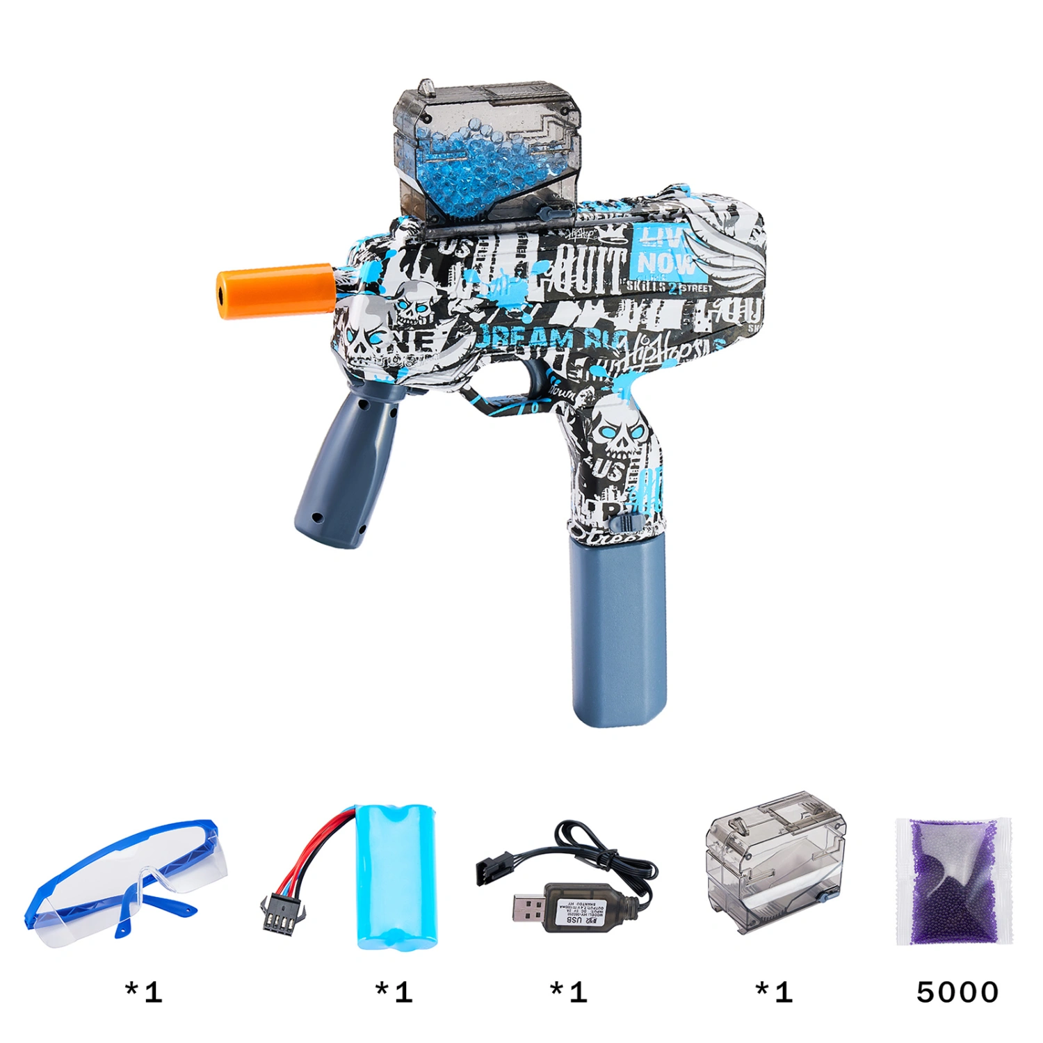 Electric Gel Ball Blaster Set, Shooting Game for Boys Girls Adults