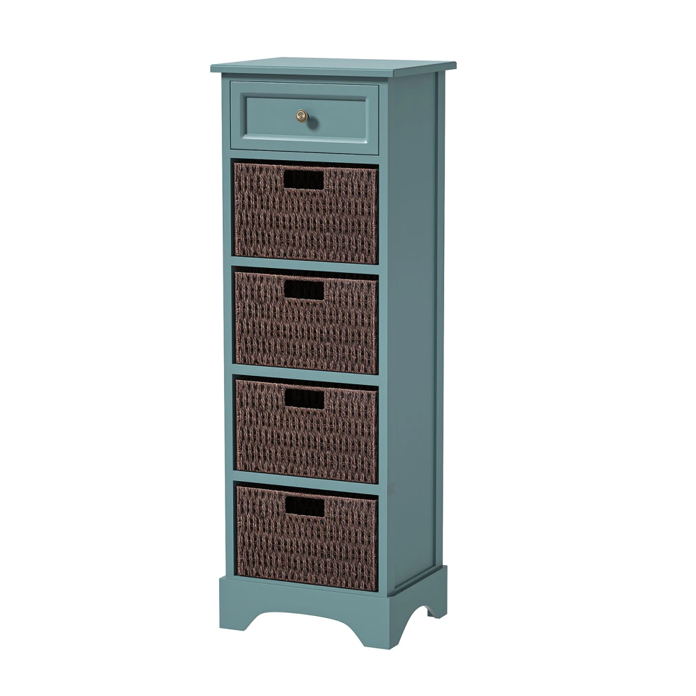 Multifunctional Storage Cabinet, Storage Locker with Drawer, Baskets