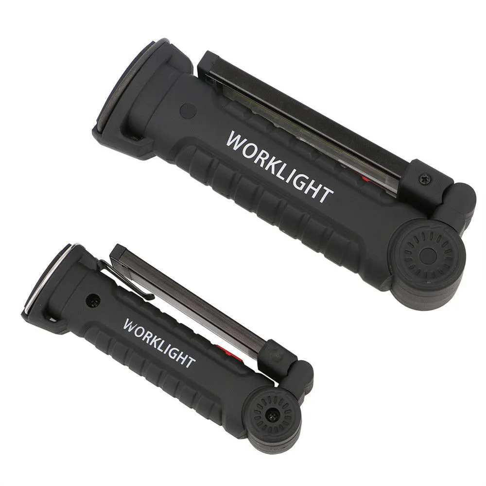COB LED Rechargeable Light Magnetic Torch Flexible Inspection Lamp