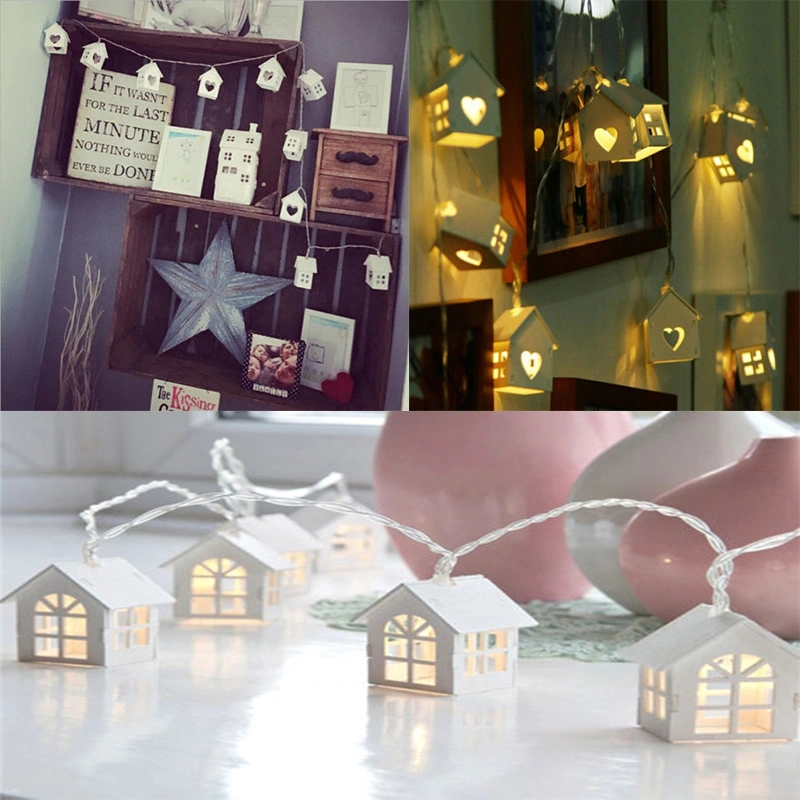 LED String Light, House Shape Warm Color Fairy Lamp for Indoor