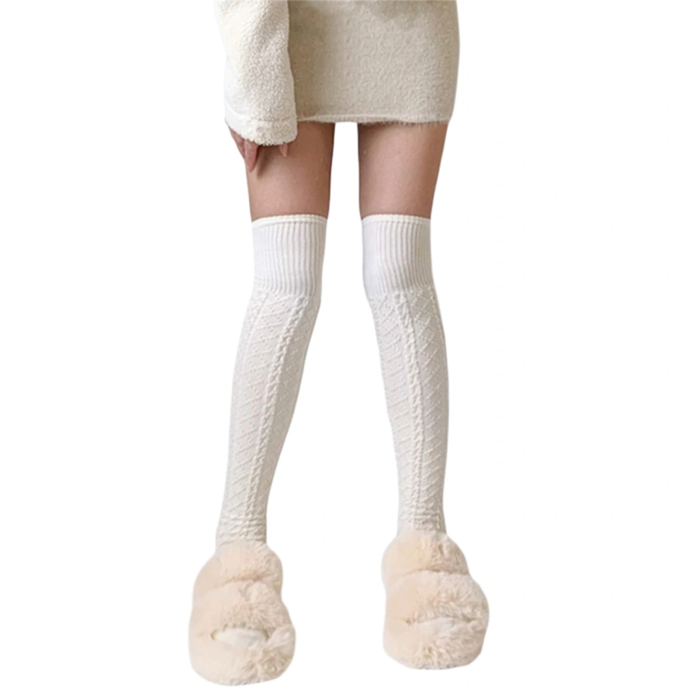 Women's Cable Knit Long Socks, Over Knee High Boot Socks Leg Warmers