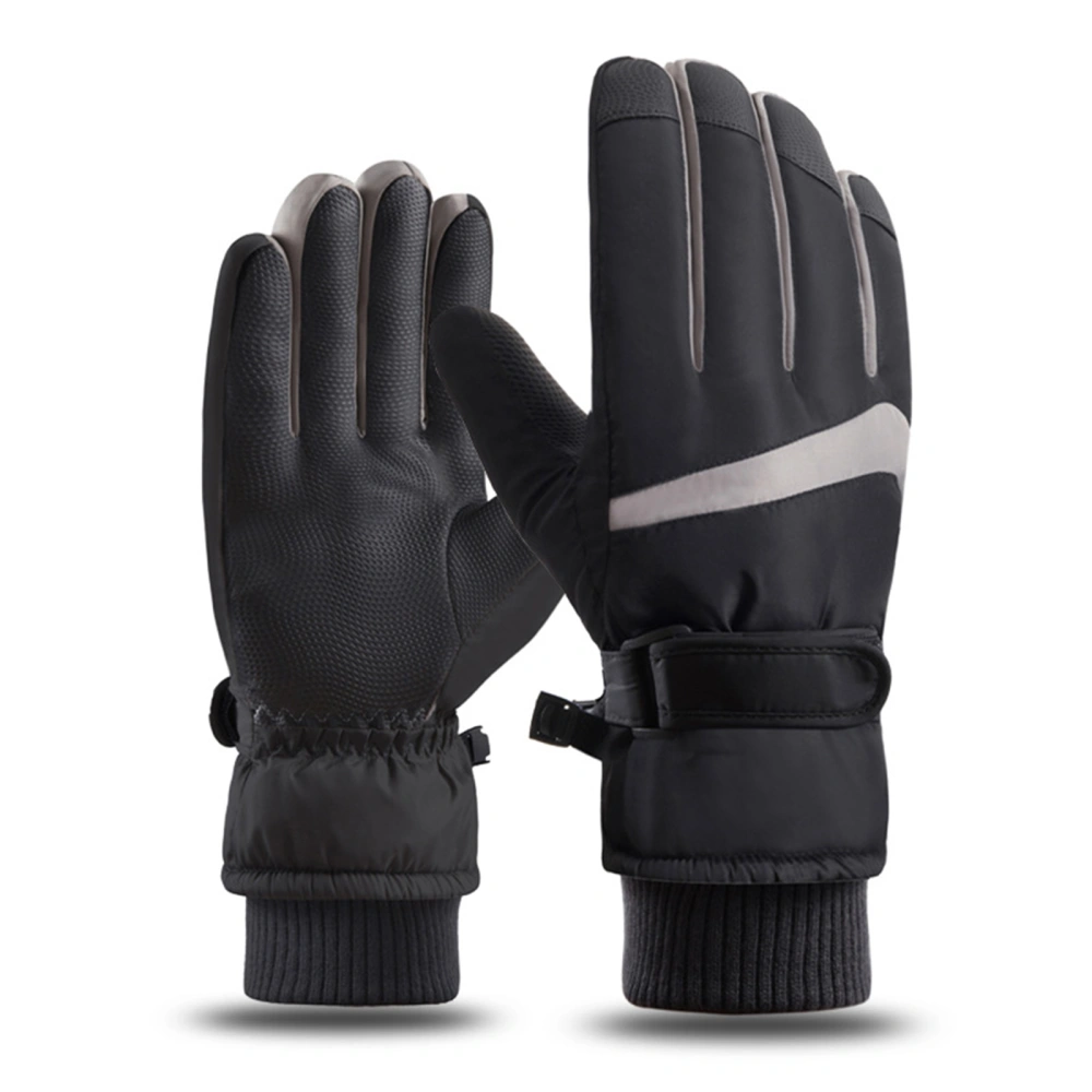 Men Women Winter Ski Gloves, Windproof Touch Screen Snow Gloves