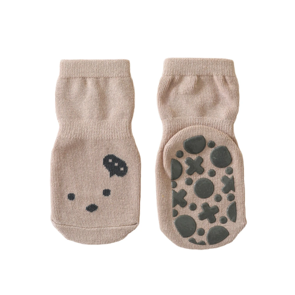 Toddler Baby Floor Socks Cartoon Print Anti-slip Grip Walking Socks 