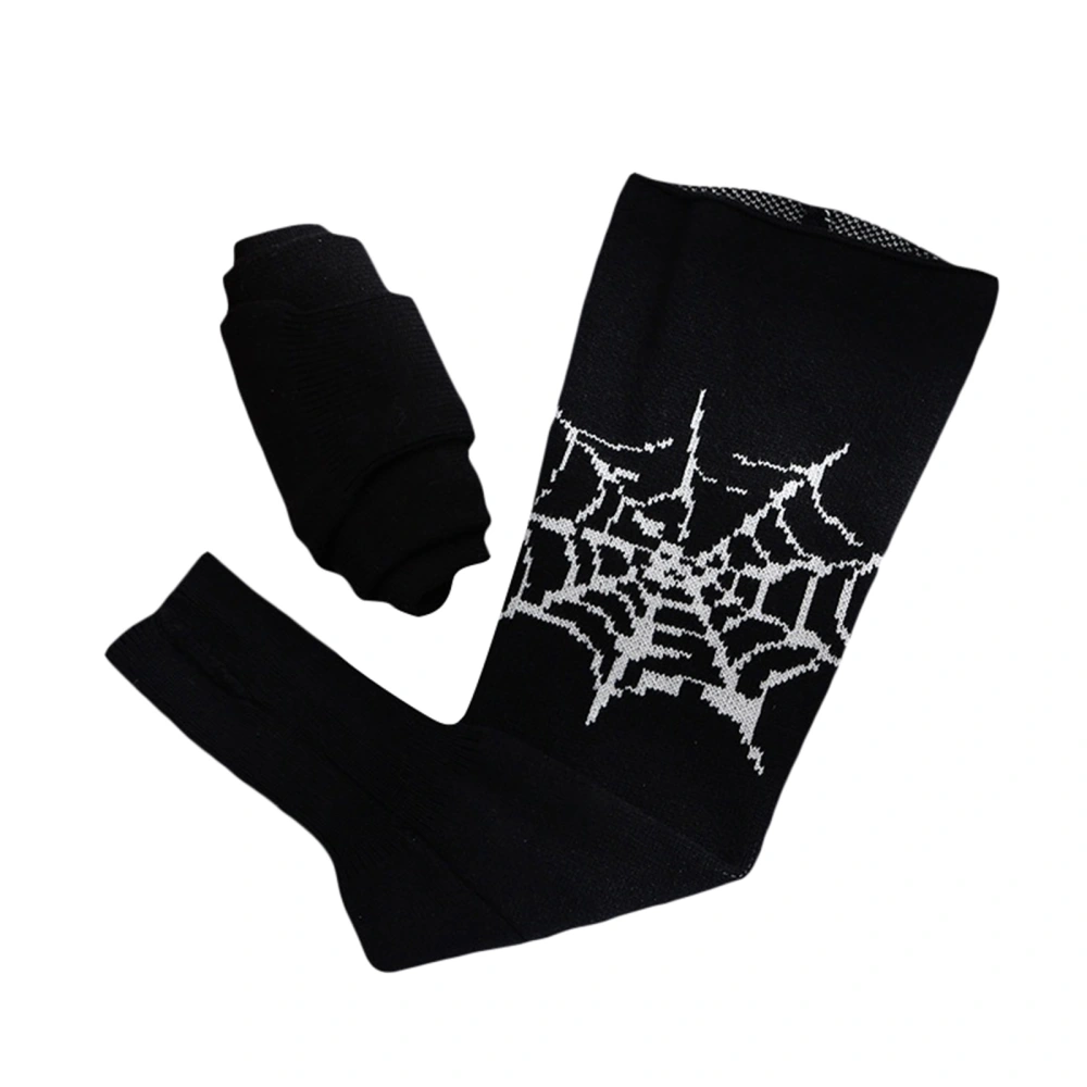 Women Knitted Leg Warmer, Winter Warm Soft Cobweb Knee-high Socks