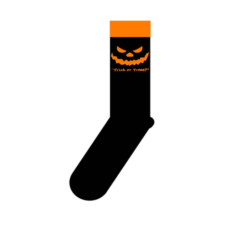 Halloween Novelty Crew Socks Pumpkins Ghost Spider Web Funny Socks