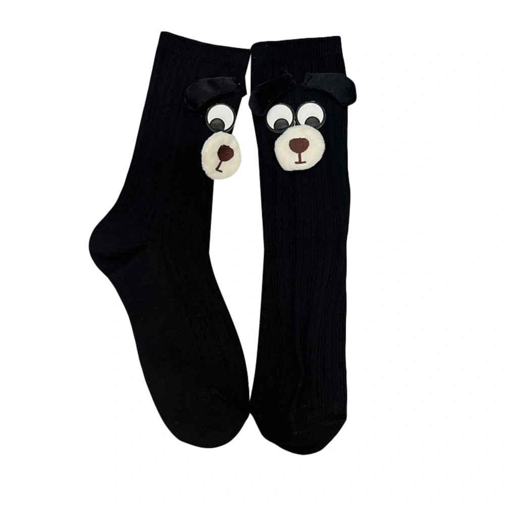 Women Funny Tube Socks Cute Cartoon Dog Crew Socks Walking Socks