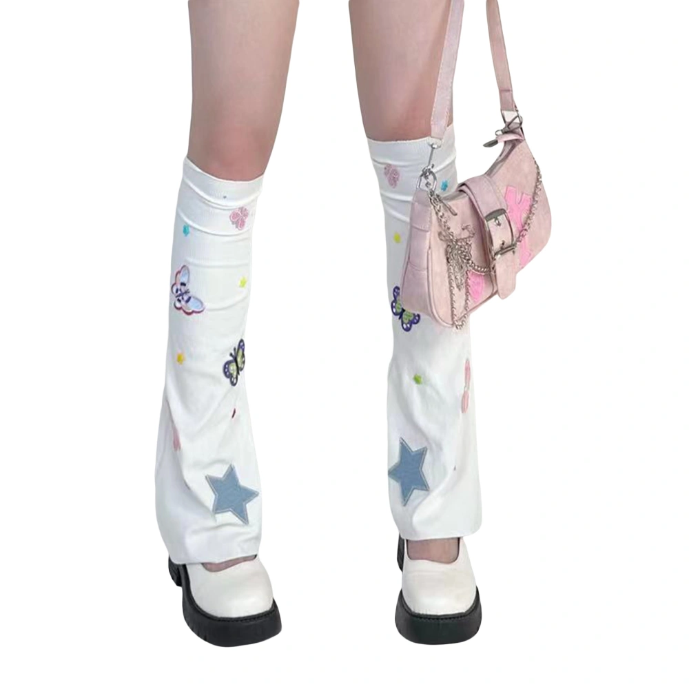 Women's Kawaii Leg Warmers Star Butterfly Leg Warmers Slouch Socks