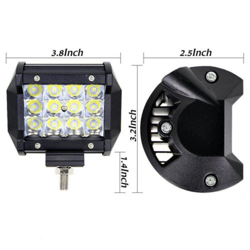 36W LED Work Light, Bar Beam Spot Offroad Driving Fog Lamps SUV ATV