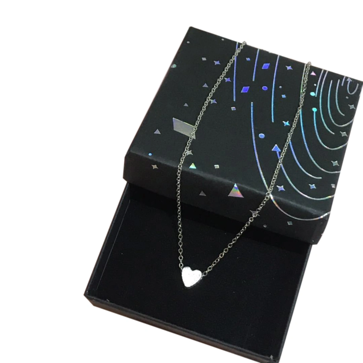 Women Alloy Heart Pendant Necklace Single/Double Layer Clavicle Torque Jewelry