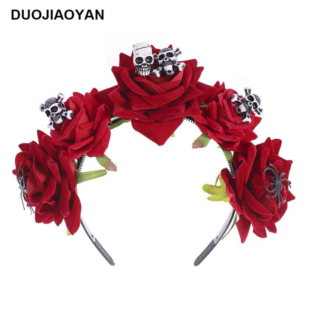 Women Hair Accessories For Halloween, Skull Shape Headband Headdress