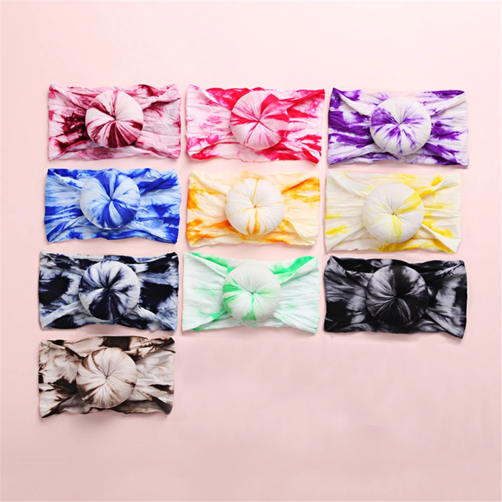 Baby Hair Band Skin-Friendly Smooth and Dyed Donut Unique Headband