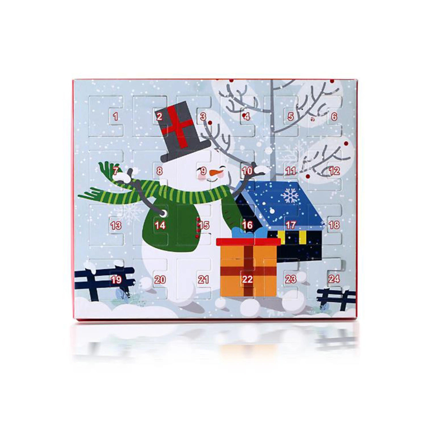 Christmas 24 Days Countdown Calendar 24 Pieces Jewelry Gift Box