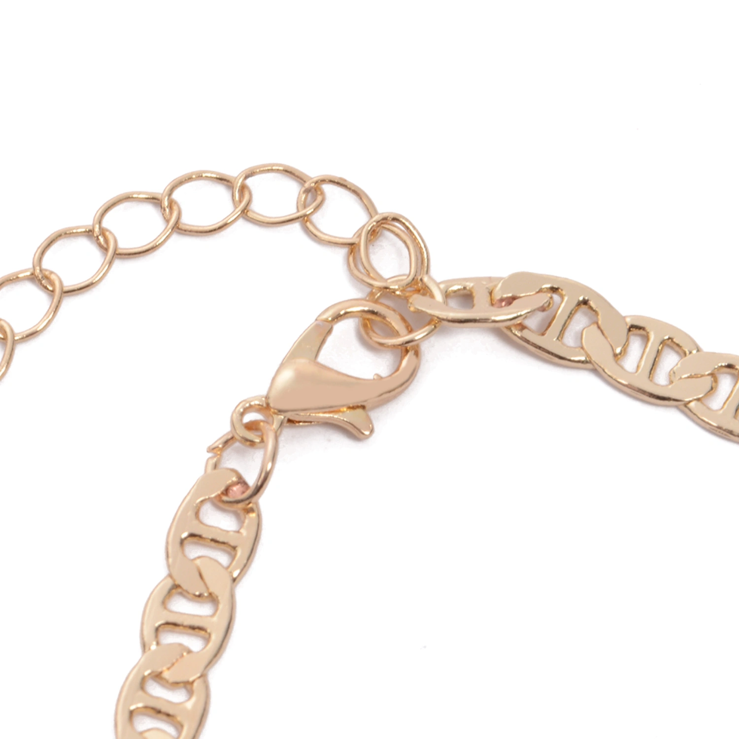 Initial Letter Anklet Ankle Bracelet with Crystal and Heart Charm for Women