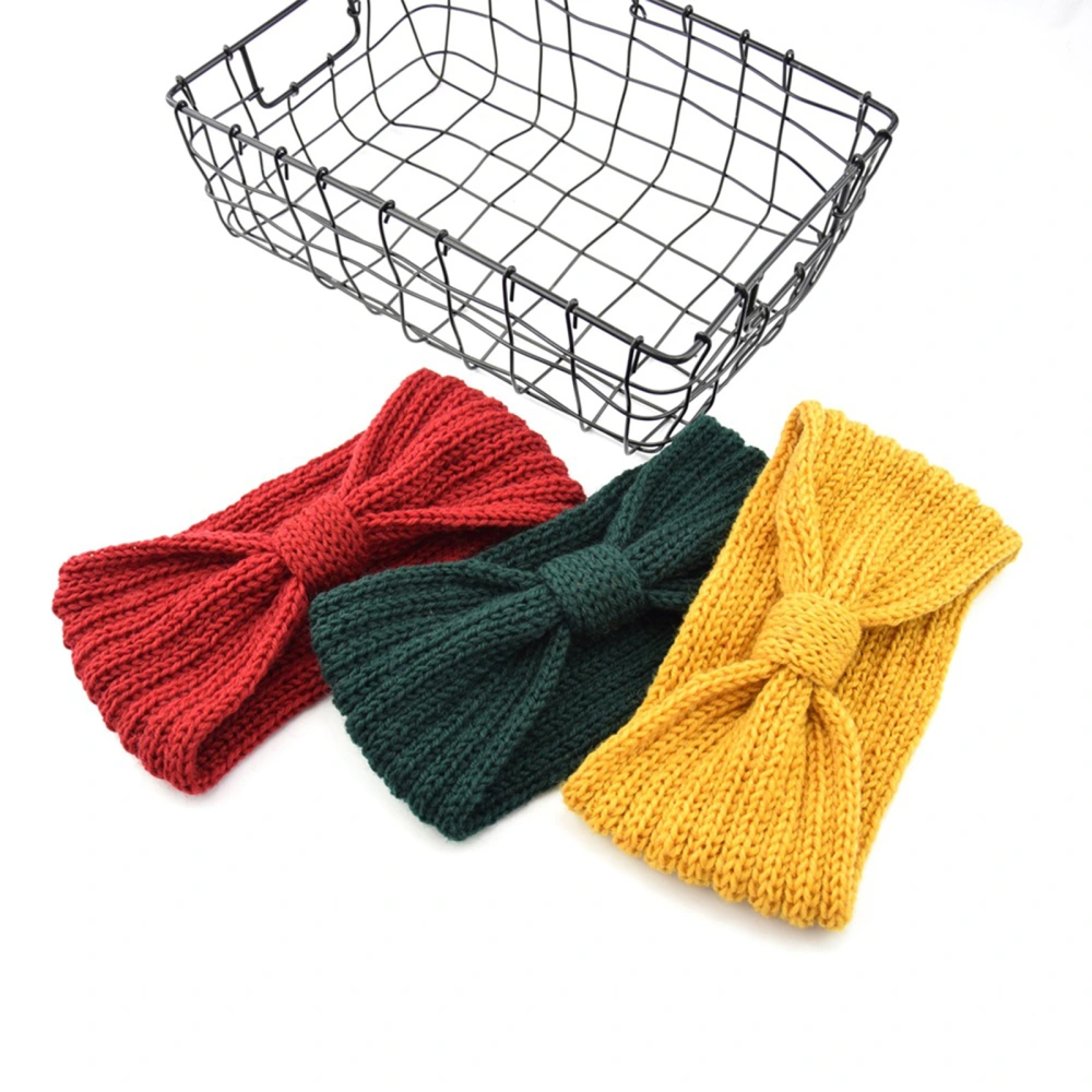 Women Bowknot Headband Stylish Knit Hair Band Hair Accessories for Ladies