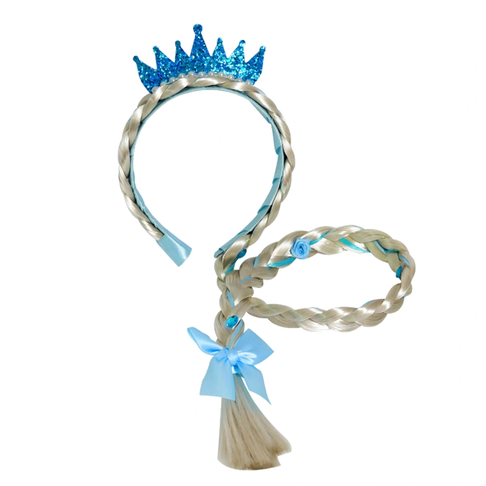 Baby Hair Hoop, Crown Headdress Headwear Headband with Braid