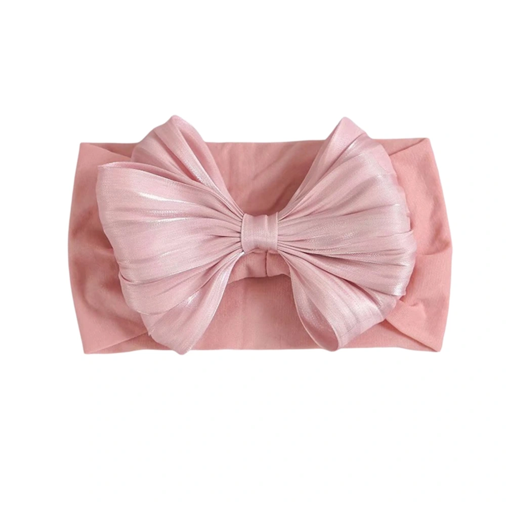 Baby Hair Band, Silk Solid Color Adjustable Bow Headband Newborn Gift 