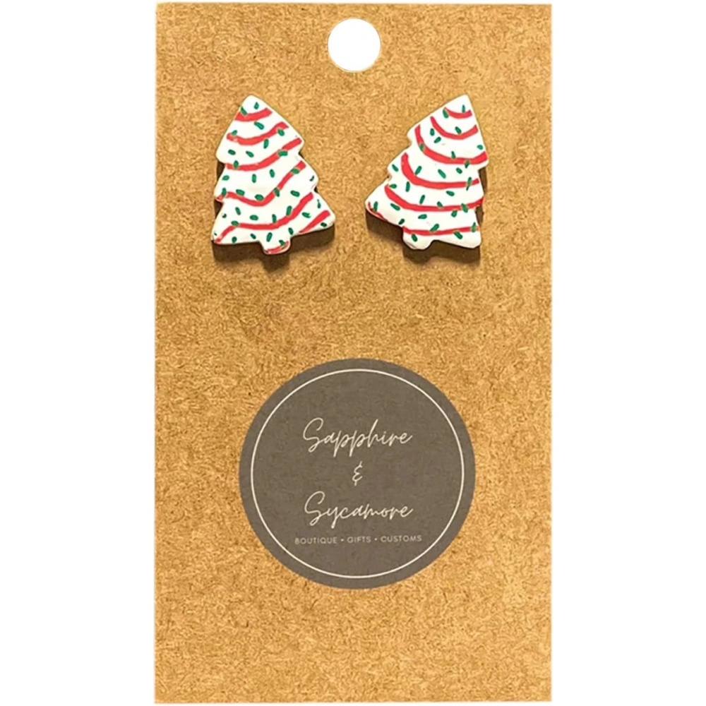 Christmas Tree Studs Cute Christmas Tree Earrings for Women and Girls