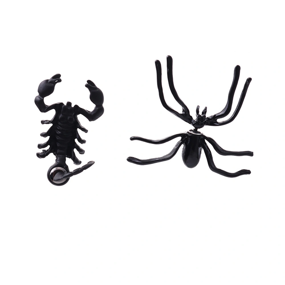 Funny Spider Scorpion Ear Studs Asymmetric Halloween Decorations