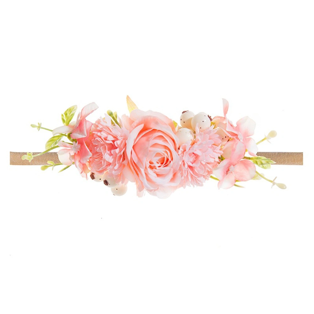 Delicate Flower Nylon Headbands Hair Bands Accessories for Baby Girls