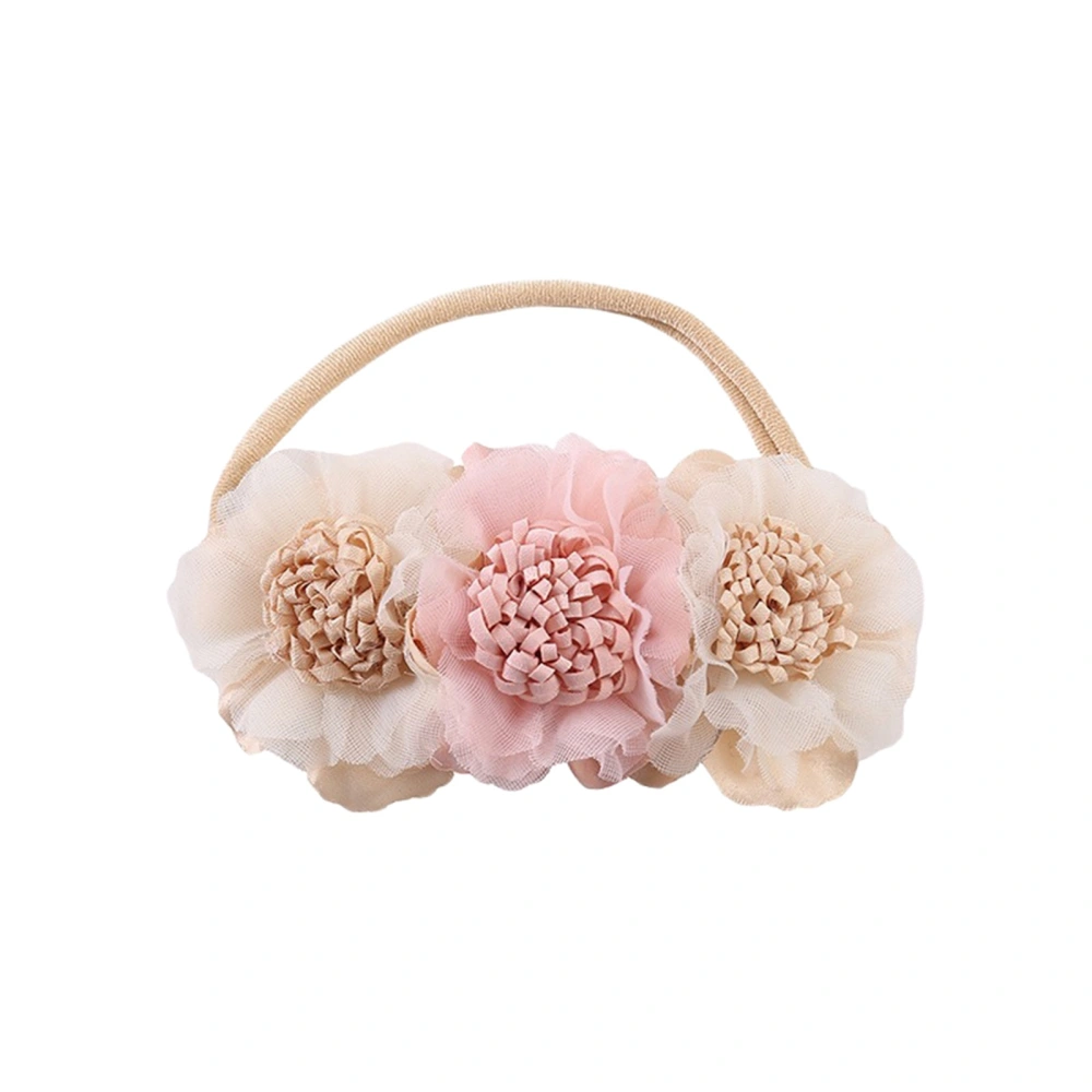 Girls Headbands Soft Elastic Flower Headband Photo Prop Hair Accessory