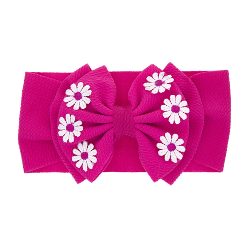 Baby Girl Headbands, Soft Elastic Flower Bow Headband Hair Accessory